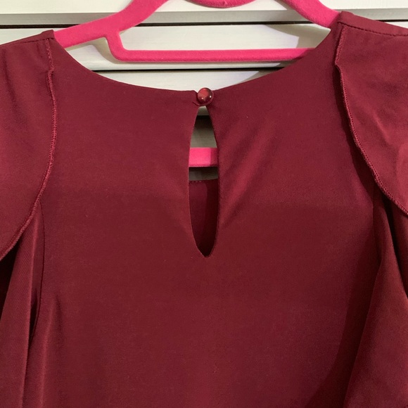 Sleeveless Red Ruffled Tank - Picture 5 of 6